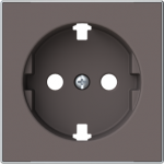 Color: Taupe Cover plate for Schuko socket outlet code: 8188.9 2CLA858890A6301 | 8427238237510