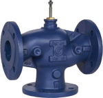 VG311F Globe Valve, 3-Way, DN65, Flanged, Kvs 63 m&Acirc;&sup3;/h, Cast Iron Body and Seat, Brass Plug. VG311F-65C | 3606489646318