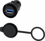 USB port, 22 mm, plastic, black 3SU1900-0GA10-0AA0 | 4047621045832