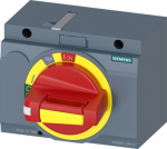 front mounted rotary operator emergency-off IEC IP30/40 accessory for 3VA2 100/160/250 Manual operating mechanisms for 3VA molded-case circuit breakers. For easy operation of the molded-case circuit breaker 3VA - front operating mechanism, door coupl ...