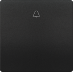 1-gang rocker with bell symbol, 68x68mm, Anthracite cosso, DELTA style 5TG7141-0AC10 | 4001869583402