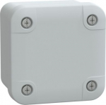 PC box IP66 IK08 RAL7035 Int.H65W65D45 Ext.H74W74D56 opaque PC cover H10. range of product: Thalassa TBP - device application: multi-purpose - height: 74 mm - width: 74 mm - depth: 54 mm - internal height: 65 mm - internal width: 65 mm - internal dep ...