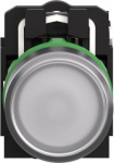 Illuminated push button, Harmony XB5, plastic, white flush, 22mm, universal LED, plain lens, 1NO, 24 XB5AW31B1 | 3389119053501