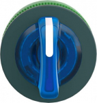 Head for illuminated selector switch, Harmony XB5, plastic, blue handle, universal LED, 3 positions, ZB5FK1863 | 3606481340450