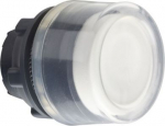 Head for non illuminated push button, Harmony XB5, XB4, white projecting, with clear boot, 22mm, spr ZB5AP1 | 3389110906622