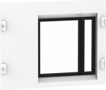 Front plate, PrismaSeT P, for NS-MTZ1/NT, 8M, W650, withdrawable device, with cut-out, white, RAL 90 LVS03691 | 3606481866349