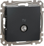 End-of-line TV socket 4dB, anthracite Sedna Design SDD114471 | 3606481467324
