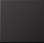 Metal 1-gang rocker, dark aluminium, LS AL2990D | 4011377140165