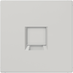 Centre plate 1x modular jack, grey, LS LS1969-1WELG | 4011377177772