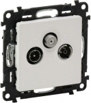 TV/R/SAT SOCKET STAR WHITE VALENA LIFE 755667 | 3414970471338