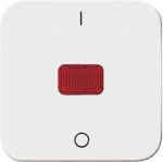 With imprint >0< and >I<. As cover for flush-mounted switch 1g1w DP and 3pole with neon lens and marking "I O" 2CKA001731A0918 | 4011395113004