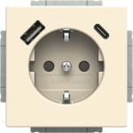 Socket insert Safety Shutter with USB A/C ivory white - Platform 63 2CKA002011A6303 | 4011395329306