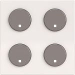 Color: White.   Cover plate for free@home sensors and sensor/actuators with 2-gang sensors code: SU-F-2.0.PB.1, SSA-F-2.1.PB.1, SSA-F-2.2.PB.1, SDA-F-2.1.PB.1 and SBA-F-2.1.PB.1.   Included: 4 buttons without symbol.   Size: 2 modules. 2CLA222640N110 ...
