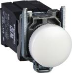 Pilot light, Harmony XB4, incandescent light, white, 22mm, with plain lens, BA9s bulb, 110&hellip;120V XB4BV31 | 3389110887211