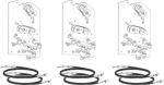 Mechanical interlocking, MasterPact MTZ2/MTZ3 fixed/drawout, 1 cable interlocking kit, 3S, spare par LV848610SP | 3606481173201