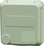 Panel mounted socket Cepex SCHUKO 16A, 230V, IP54, pearl white 4571 | 4015394315445