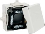 8107 -Box with IP protection, configuration KA, light grey colour/RAL7035, package - 1/100pcs 8107_KA | 8595057655980