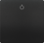 1-gang rocker with light symbol, 68x68mm, anthracite, DELTA style 5TG7141-0AC20 | 4001869583457