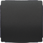 Socket outlet with spring flap, 10/16A 250V, 68x68mm, Anthracite Cosso, DELTA style 5UB1852-0AC01 | 4001869583594