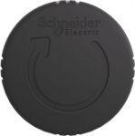 Mushroom push button head 40mm, Harmony XB4, metal, black, 22mm, latching turn realease ZB4BS52 | 3389110888713