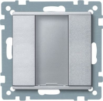 Push-button, 1-gang plus, aluminium, System M MTN627560 | 3606485011110