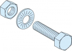 Mounting hardware, LINERGY BS, 20 Bolts, 8.8 Class, M8X20 LVS04782 | 3606481885722