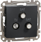 TV/SAT/ SAT ending 4db, Anthracite, Sedna SDD114481S | 3606481467423