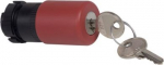 Head for emergency switching off push button, Harmony XAC, red mushroom 30mm, trigger/latching key r ZA2BS934 | 3389110591774