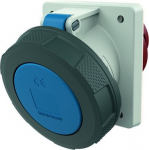 63A3P 6H230V panel mounted receptacle  TA, IP 67  with frame terminal and X-CONTACT 2180A | 4015394013662