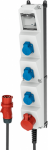 AMAXX s Mobile socket block with RCD type A, 1xCEE 16A 5P 400V, 3xSCHUKO 16A 230V, IP44 960060 | 4015394243489