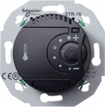 Room thermostat 2-pole 5...30&deg;C 16A 250V black Renova WDE011624 | 3606480661938