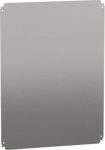 Plain mounting plate H800xW600mm made of galvanised sheet steel. range of product: Mounting accessories - accessory / separate part type: mounting plate - device application: multi-purpose - mounting location: direct fixing on backstuds, step slide - ...