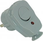 Wtyczka rozbieralna/z Łącznikiem i kontrolą załączania bryzgoszczelna, kątowa, dwubiegunowa z podw&oacute;jnym układem styk&oacute;w ochronnych do odbiornik&oacute;w kl I (2P+Z), 16A250V, IP-44 B (IP40 VDE) 51.27 | 5905548287690