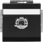 Labelling field 60 x 9 mm.   With different lock mechanism.   Delivery includes 2 keys.   With screwless terminals. DP (2 P + E)   Shuttered. 2CKA002018A1557 | 4011395225936