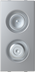 TV outlet Sat 2 gang Silver - Zenit 2CLA215180N1301 | 8427238230382