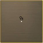 Cover plate Symbol "light" for Switch/push button Single push button Gold - Sky Niessen 2CLA852625A1201 | 8427238198637