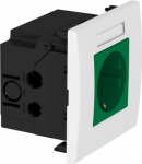 Rozetes komplekts priek&scaron; 1-vietīga Modul 45 84x84x59mm, PC, piparmētru zaļa, 6029 6119422 | 4012197292508