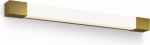 Wall luminaire Rover, squared, 10W, 2700K, 1500lm, IP44, brass 929004106201 | 8720169299511
