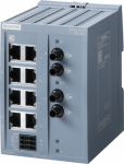 SCALANCE XB108-2 unmanaged IE switch, 8x 10/100 Mbit/s Ports, 2x 100 Mbit/s multimode BFOC, for setting up small star and line topologies, LED diagnostics, IP20, redundant power supply 24 V AC/DC Manual available as a download 6GK5108-2BB00-2AB2 | 40 ...
