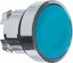 Head for illuminated push button, Harmony XB4, metal, blue flush, 22mm, push-push, unmarked ZB4BH06 | 3389110122725