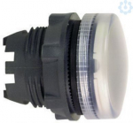 White pilot light head &Oslash;22 grooved lens for integral LED. range of product: Harmony XB5 - product or component type: head for pilot light - product compatibility: integral LED - device short name: ZB5 - mounting diameter: 22 mm - operator additional  ...