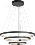 Indoor LED pendant ONE TRIPLE DALI, 64W, 3000/4000K, black 1002913 | 4024163231077