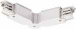 Flexible connector for S-TRACK 3-circuit track, traffic white 1001384 | 4024163196789