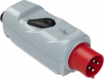 CEE-plug 4x32A (3P+PE) 6h IP44 with switch (ON-OFF), grey/red 54724530 | 9003399337758