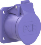 CEE-flanged socket straight 54x60mm 32A 3p 24VAC 50/60Hz IP44/IP54 TWIST 373F9V | 9003399374289