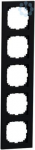 Frame, 5-gang, matte black, Merten M-Pure MEG4050-3603 | 4042811232153