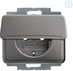 Socket outlet with lid, platinum metallic A-nea  20EUK-20 2CKA002018A0695 | 4011395218402