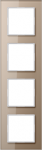 4-gang frame, glass champagne, A-Creation AC584GLCH | 4011377094901