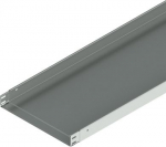 Cable tray with integrated coupling KZIN 60x400 from sheet 1,00 mm superficial treatment galvanized Zn+Mg+Al, non perforated. KZIN 60X400X1.00_ZM | 8595568937803