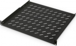 Digitus | 1U Fixed Shelf for Racks | DN-19 TRAY-1-400-SW | Black | The shelves for fixed mounting can be installed easy on the two front 483 mm (19&ldquo;) profile rails of your 483 mm (19&ldquo;) network- or server cabinet. Due to their stable, perforated steel ...